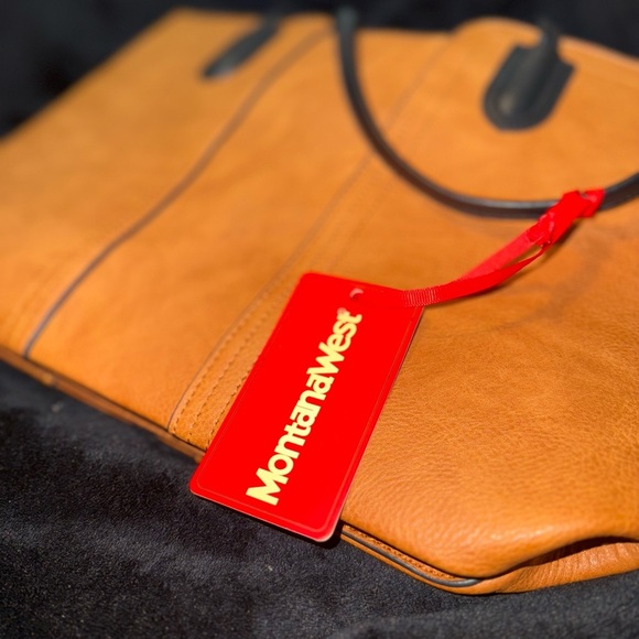 Montana West Camel and Black Tote - Picture 9 of 10